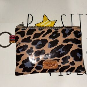 Consuela Leopard Print Pouch with Keyring